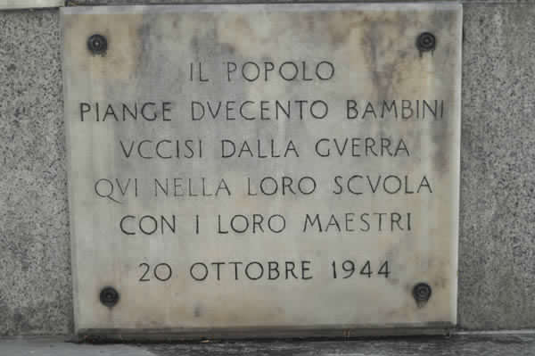 Lastra commemorativa 20 ottobre 1944Cerimonia di